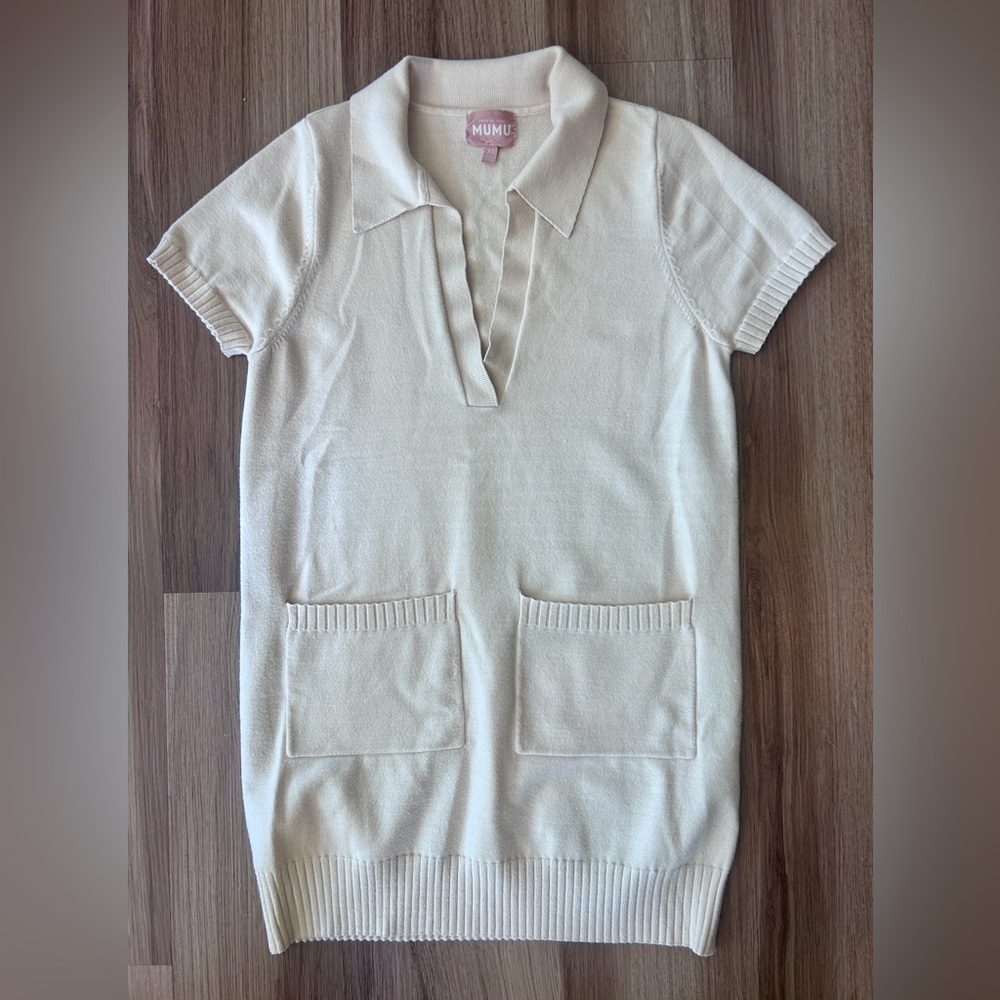Show Me Your MuMu - Dexter Sweater Dress - Cream Knit Extra Small - Picture 2 of 10